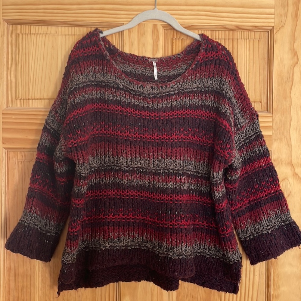 Free People oversized knit sweater